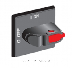 ABB OHRS12/1 Ручка управления прямого монтажа для реверс.рубильников ОТ16..80F_С,красная